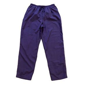 Koret Windbreaker Pants ~ Sz L ~ Purple ~ High Rise ~ 30" Inseam ~ Elastic Waist
